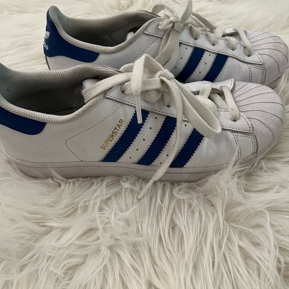 Adidas Blue and White sneakers size 38.5 european - Picture 2 of 3